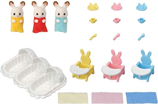 SYLVANIAN FAMILIES SET DE CUIDADO DE TRILLIZOS2