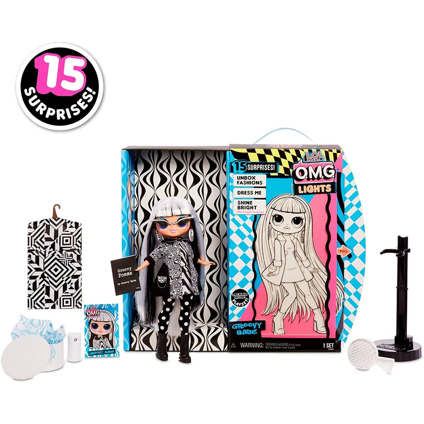 MUÑECA LOL SURPRISE OMG LIGHTS DAZZL CON 15 SORPRESAS LO5651473