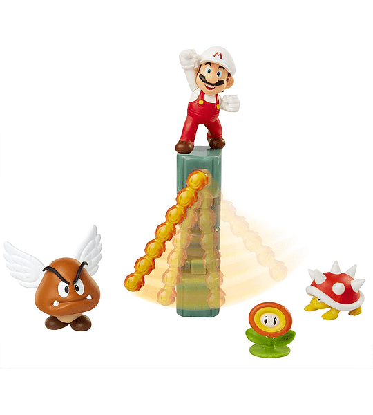 SUPER MARIO NINTENDO LAVA CASTLE DIORAMA SET3