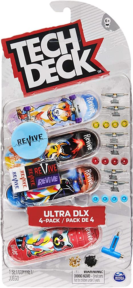 TECH DECK PACK DE 4 FINGER SKATES SURTIDO 0