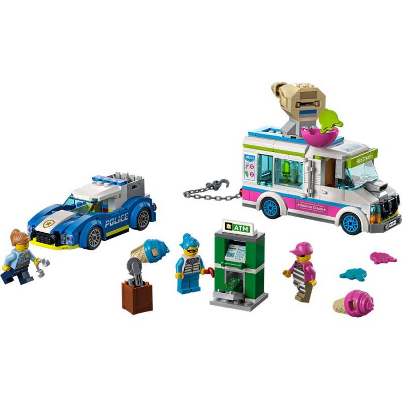 LEGO CITY PERSECUCIÓN POLICIACA DEL CAMIÓN DE LOS HELADOS1