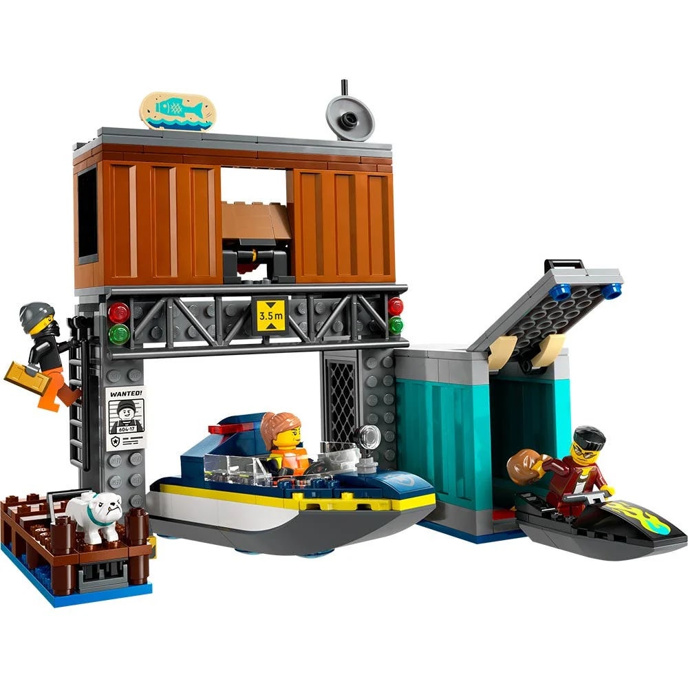 LEGO - LANCHA DE POLICIA Y GUARIDA DE LOS LADRONES1