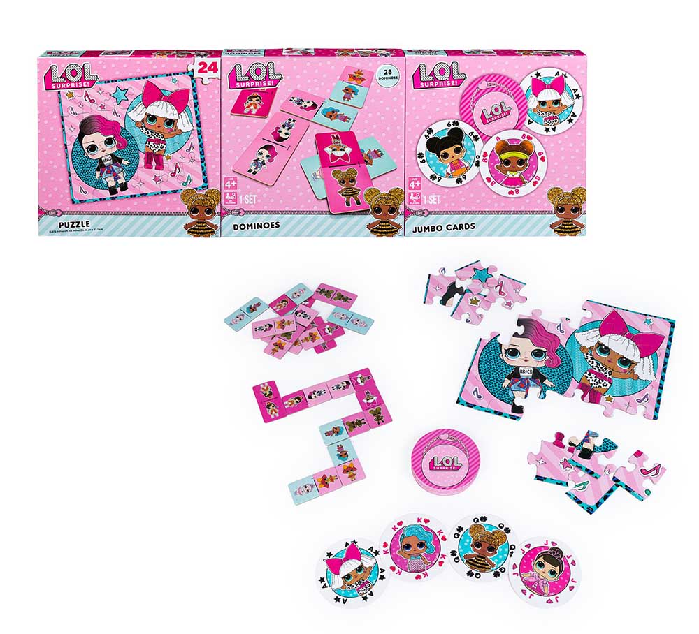 LOL SURPRISE PUZZLE, DOMINO Y CARTAS2