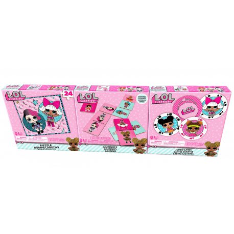 LOL SURPRISE PUZZLE, DOMINO Y CARTAS 0