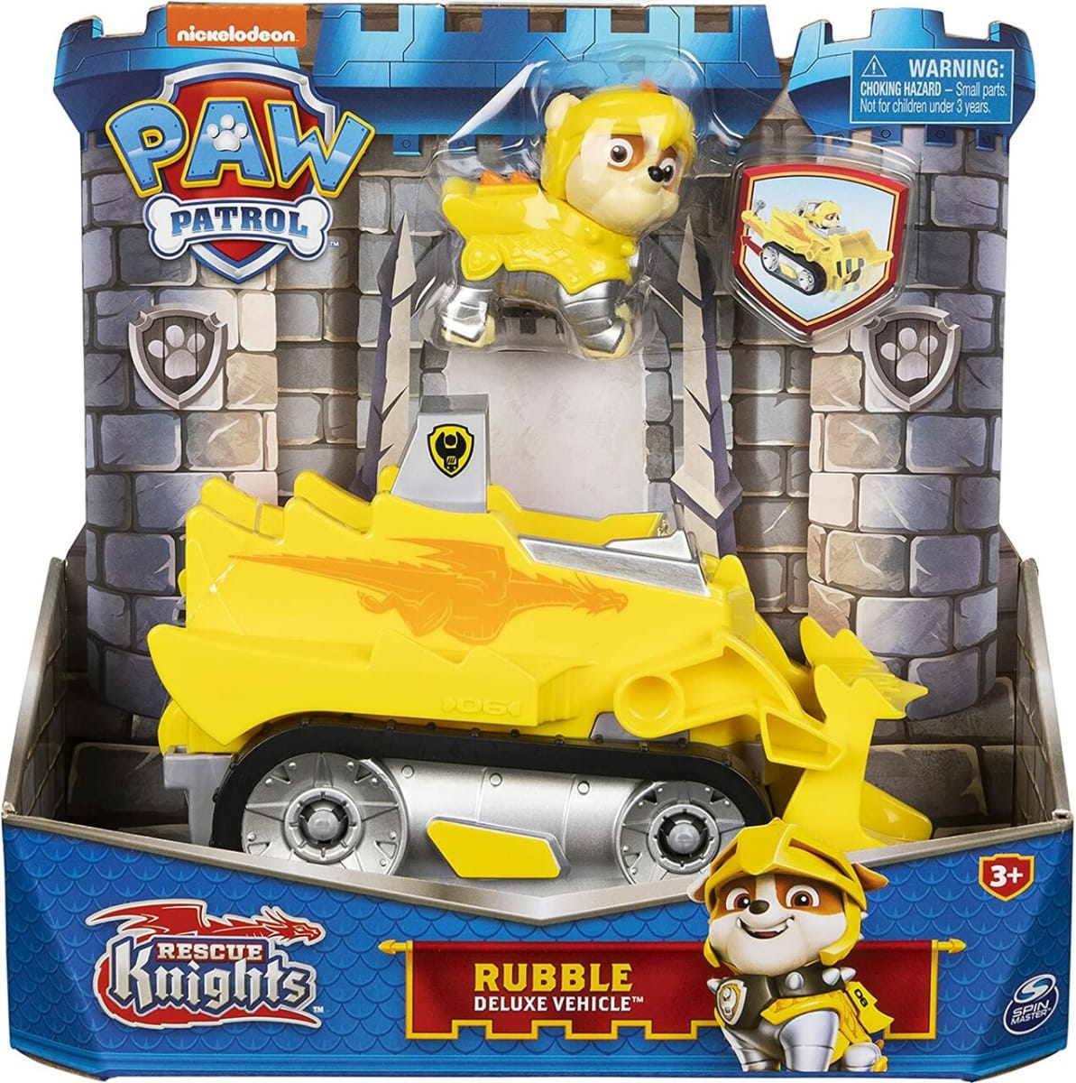 PAW PATROL RESCUE KNIGHTS RUBBLE DELUXE VEHICLE 0