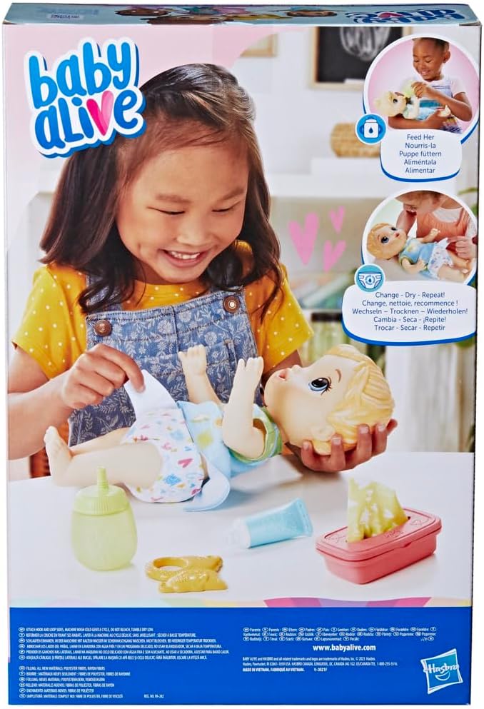 BABY ALIVE BEBÉ CAMBIO DE PAÑAL - CABELLO RUBIO1