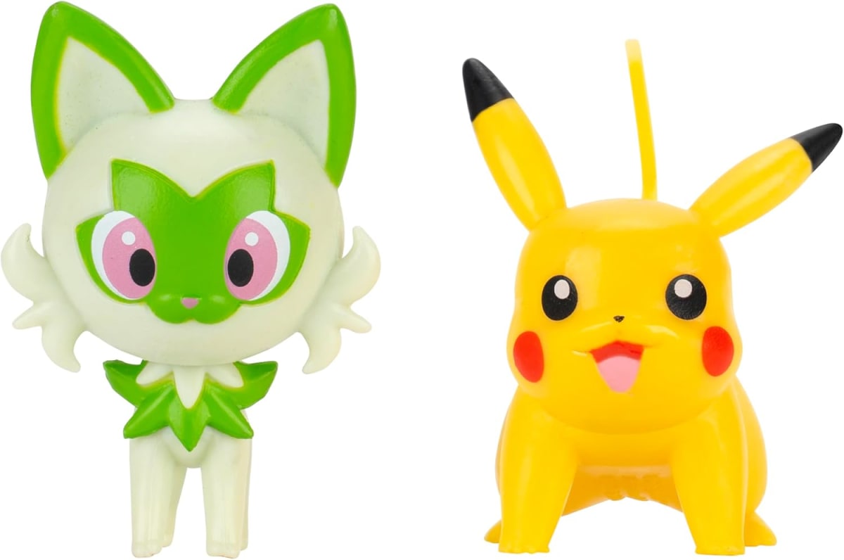POKEMON FIGURA MEDIUM PLAYSET CASE CON PIKACHU Y SPRIGATITO2