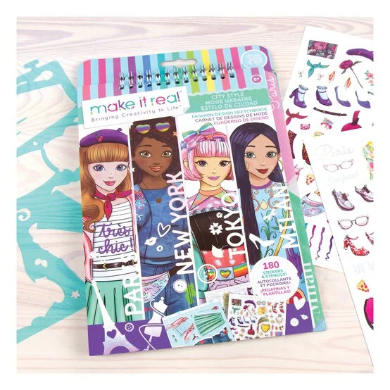 Cuaderno de bocetos estilo ciudad Make It Real3