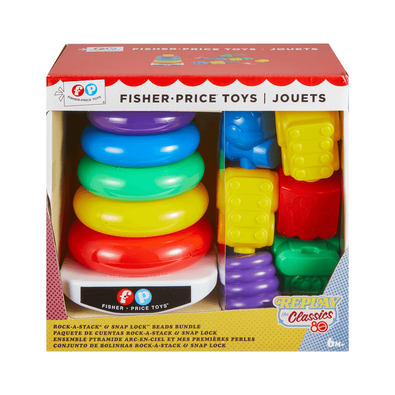 FISHER PRICE KIT PILA DE ARITOS Y CUENTAS RETRO 1