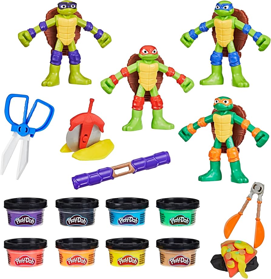 Play-Doh Teenage Mutant Ninja Turtles Cowabunga Creations Bendy1