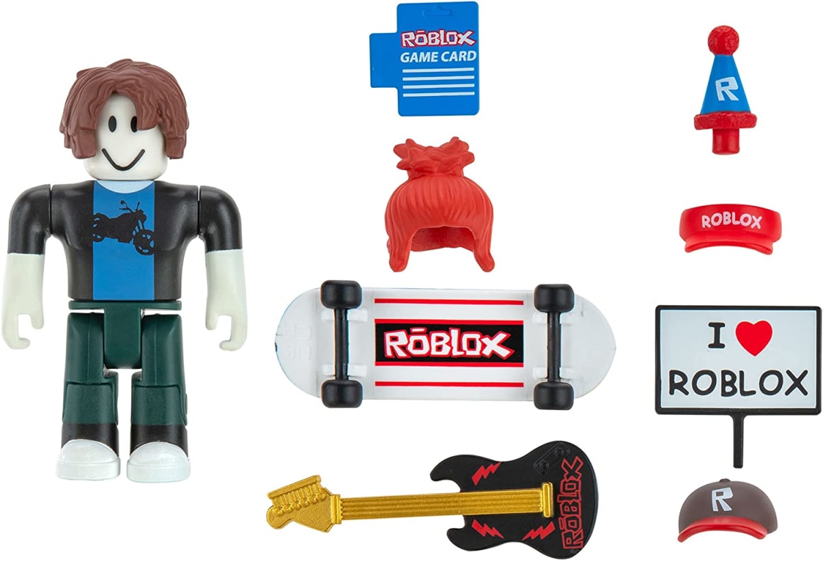 FIGURA ROBLOX PELO DE BACON, CON ACCESORIOS1
