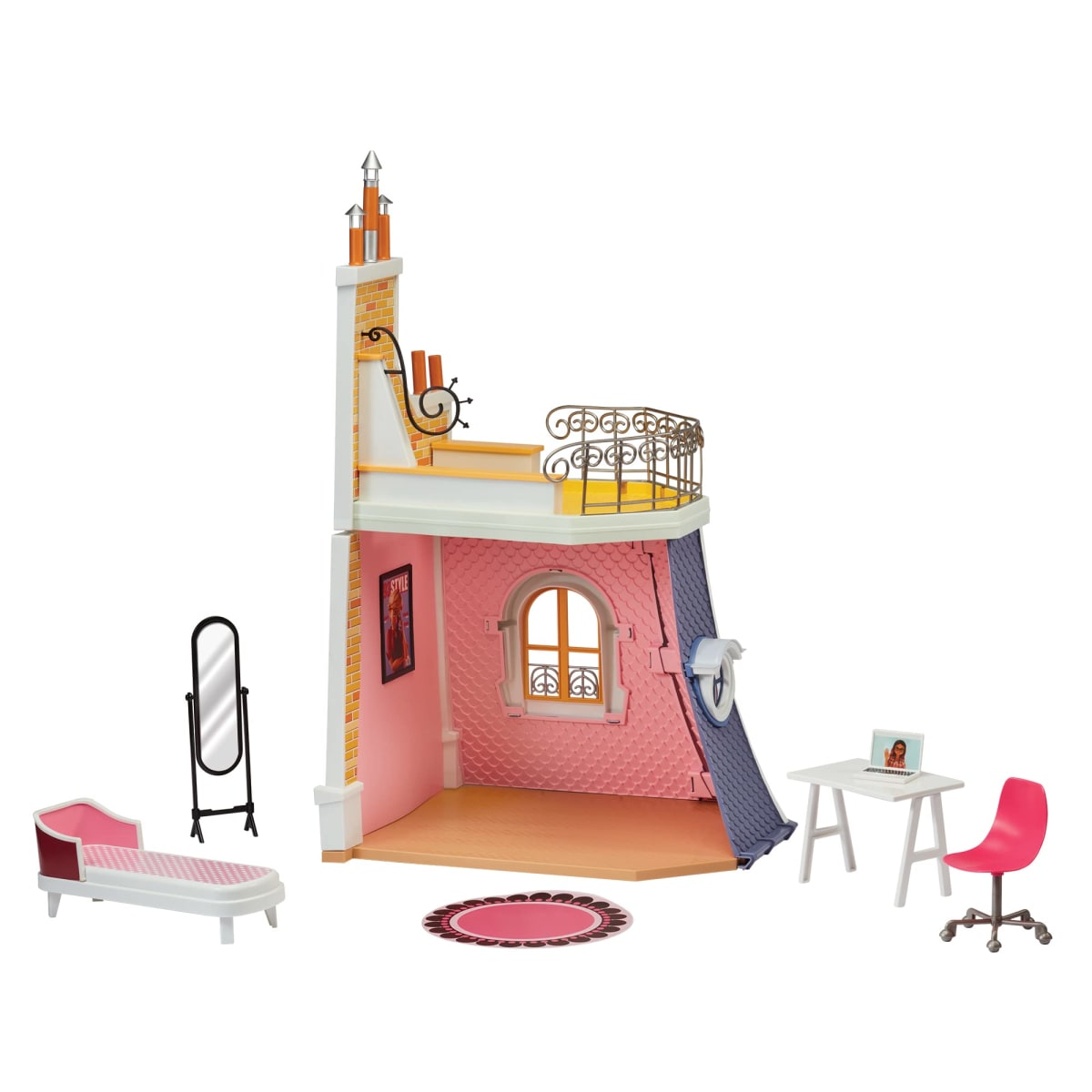 MIRACULOUS MARINETTE BEDROOM AND BALCONY 2-IN-1 PLAYSET2