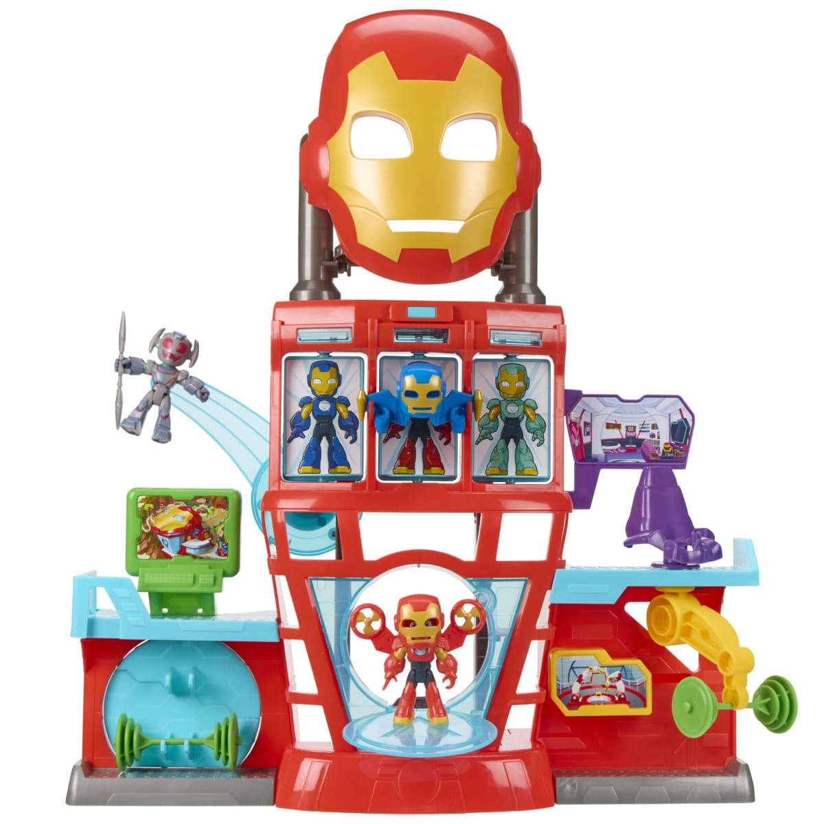 IRON MAN Y SUS INCREIBLES AMIGOS IRON QUARTERS PLAYSET1