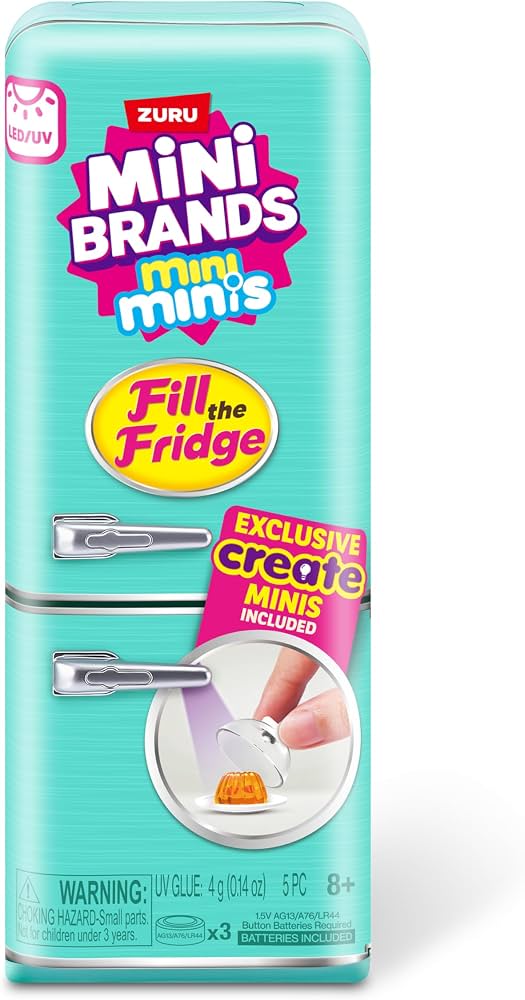 MINI BRANDS PLAYSET REFRIGERADOR FILL THE FRIDGE 0