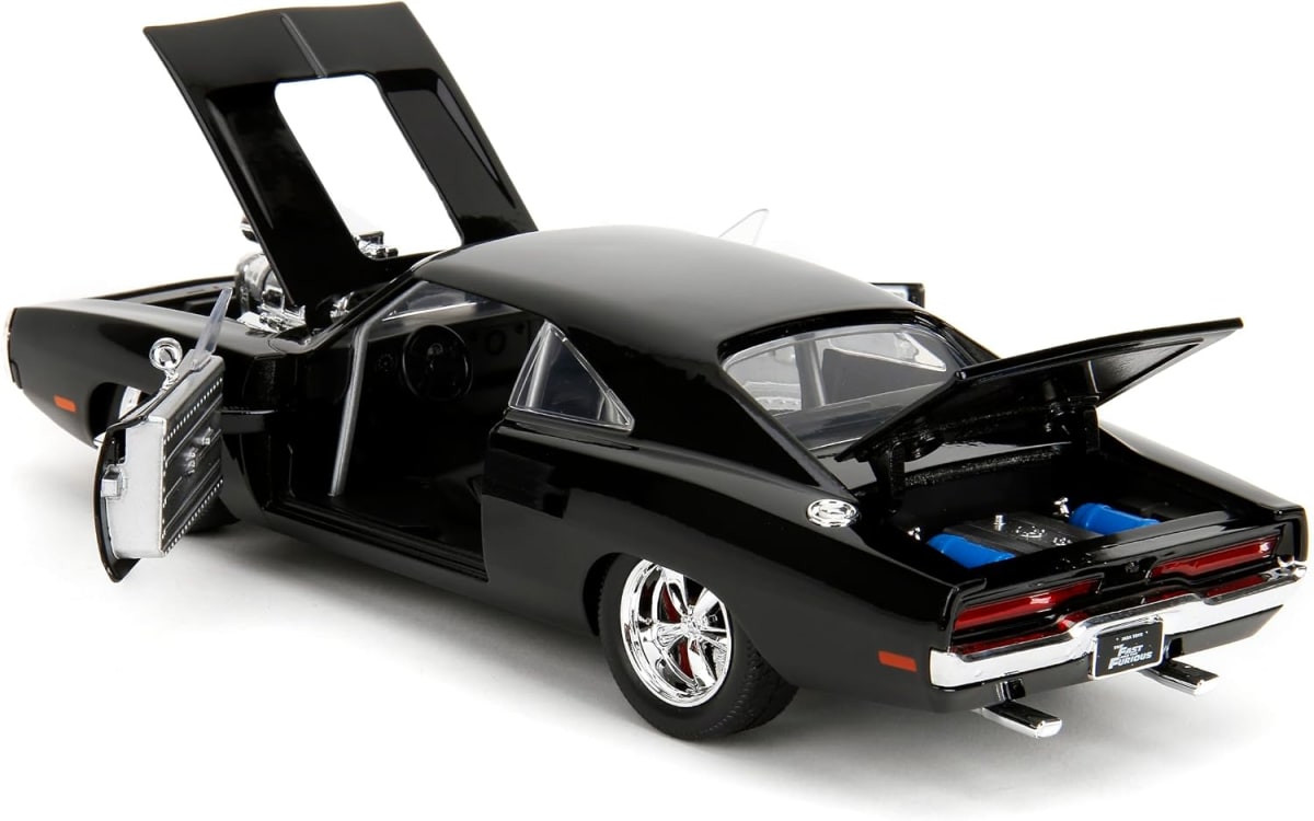 JADA TOYS FAST AND FURIOUS DOM´S 1970 DODGE CHARGER R/T GLOSSY BLACK 1:243