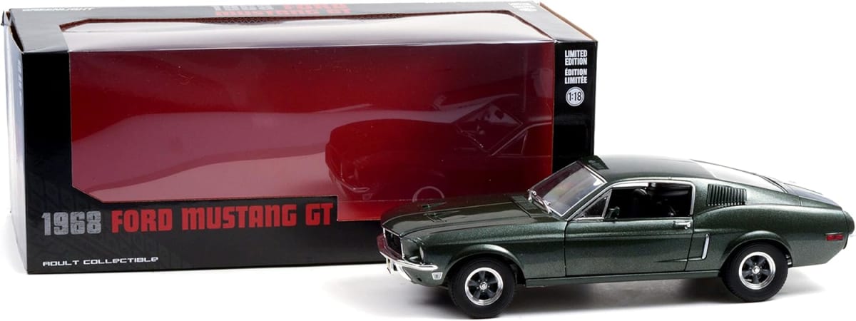 GREENLIGHT 1:18 1968 Ford Mustang GT Fastback - Highland Green2