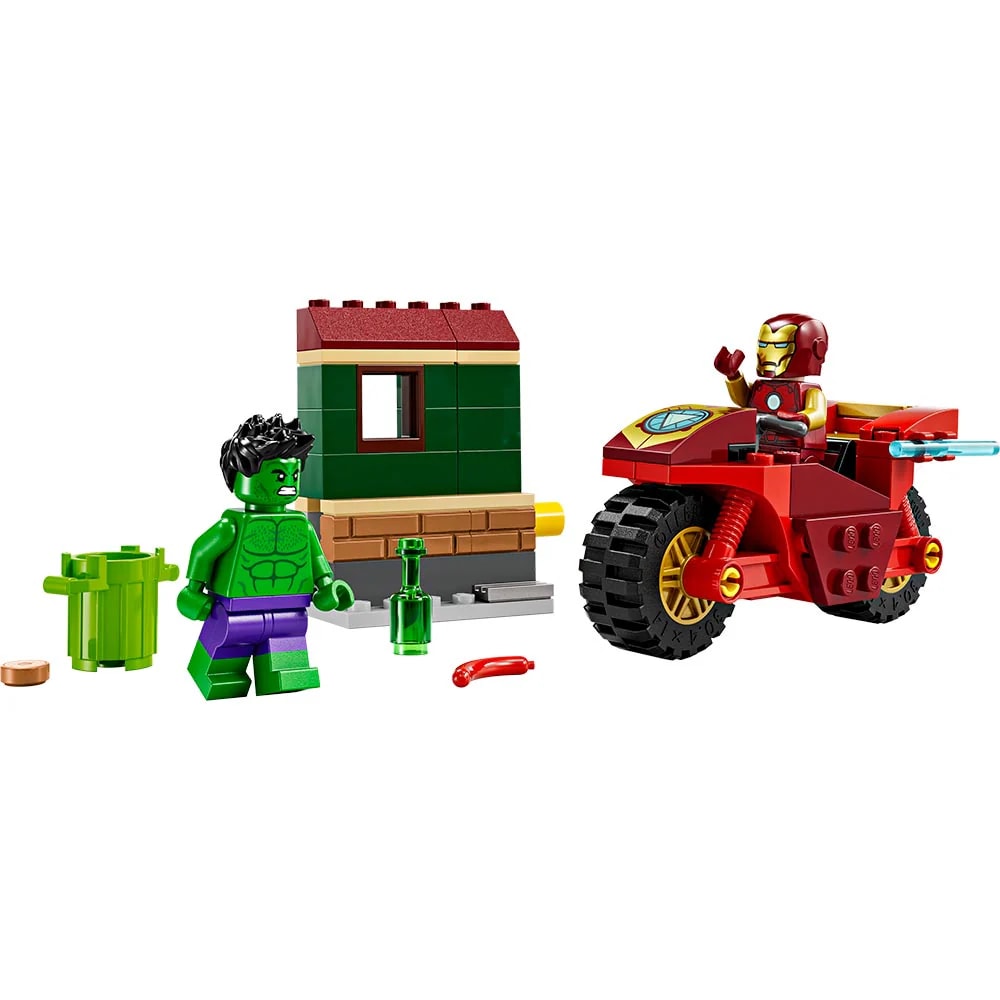 IRON MAN CON MOTO Y HULK 1
