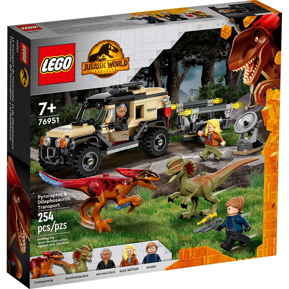 LEGO - TRANSPORTE DEL PYRORRAPTOR Y EL DILOPHOSAURUS 2