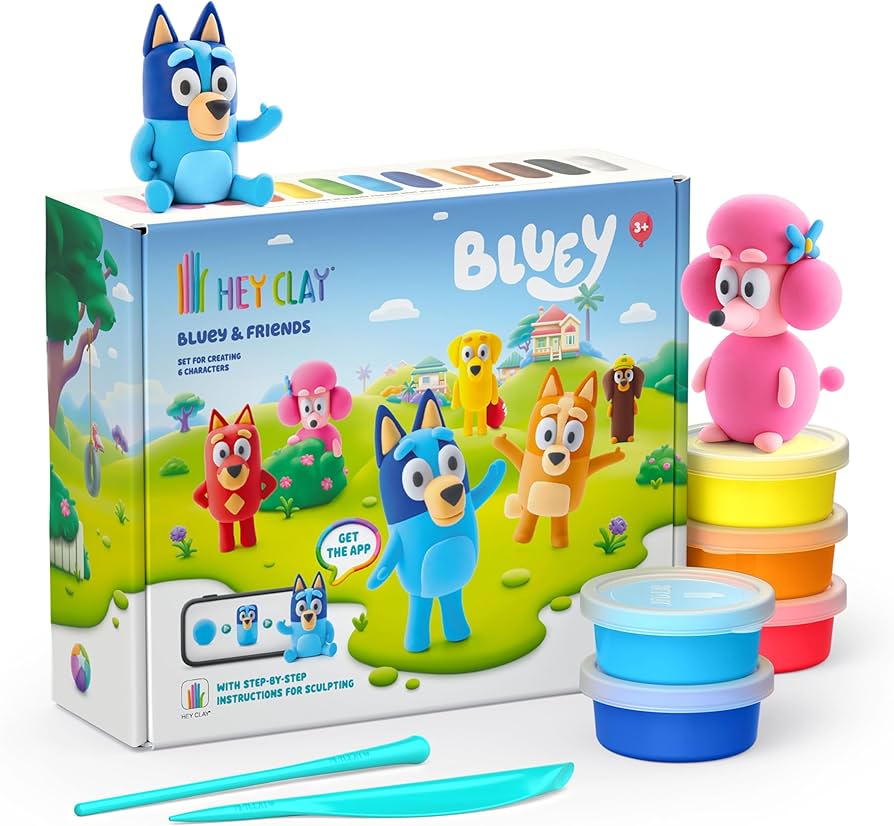 HEY CLAY PLASTICINA BLUEY Y SUS AMIGOS, PACK DE 15 COLORES 0
