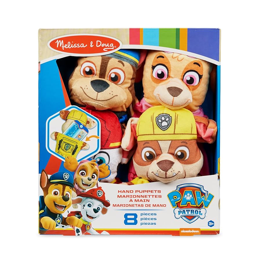 Paquete de 4 marionetas de mano PAW Patrol Melissa & Doug2