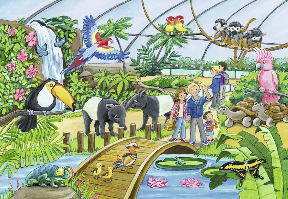 RAVENSBURGER PUZZLE BIENVENIDOS AL ZOO 2 X 24 PIEZAS2