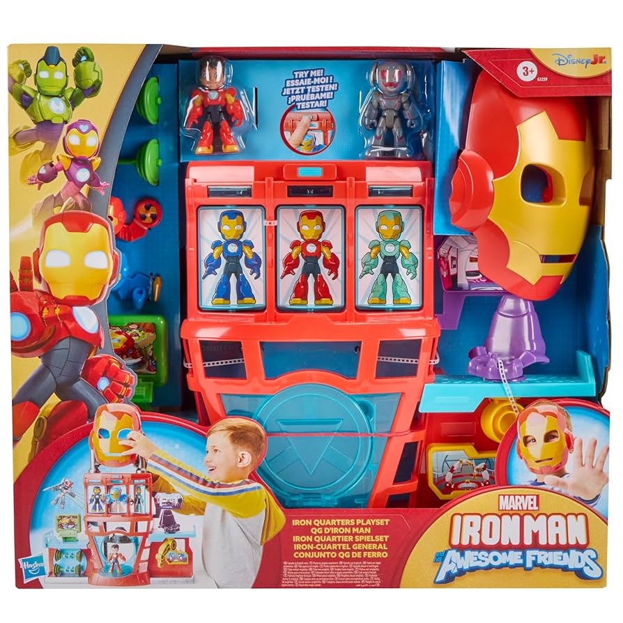 IRON MAN Y SUS INCREIBLES AMIGOS IRON QUARTERS PLAYSET 1