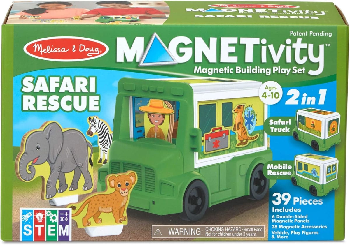 MELISSA & DOUG Magnetivity Magnetic Building Play Set - Safari 2