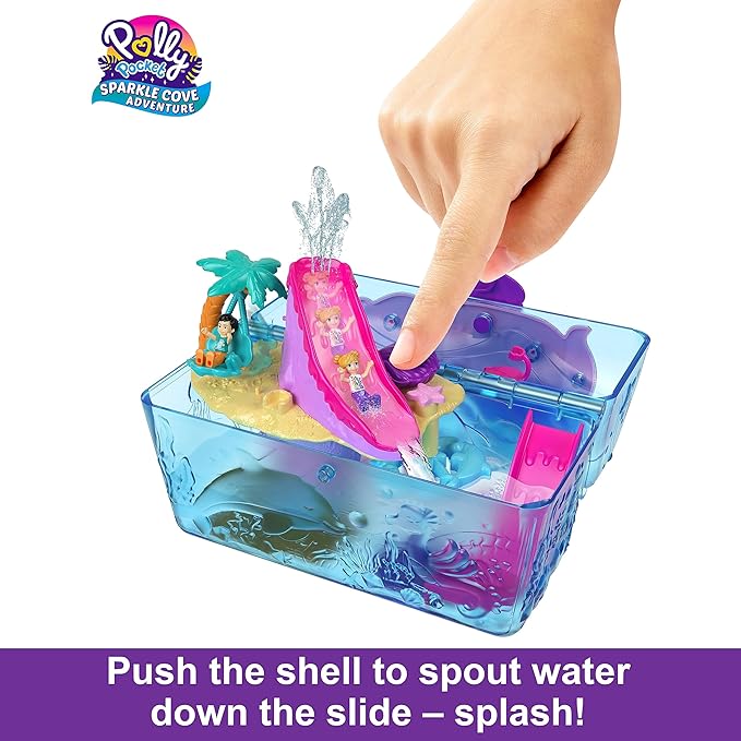 POLLY POCKET SET DE JUEGOS BOLSO DE BAÚL BAHÍA MAGICA4