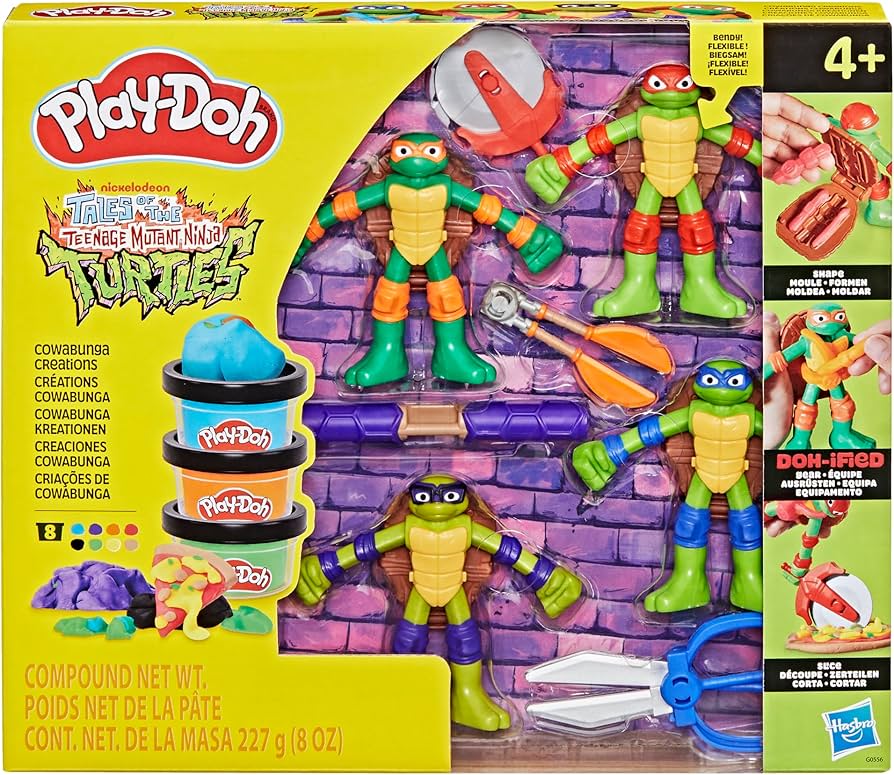 Play-Doh Teenage Mutant Ninja Turtles Cowabunga Creations Bendy 1
