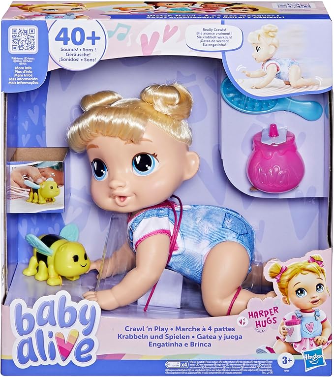 BABY ALIVE GATEA Y JUEGA - HARPER HUGS 2