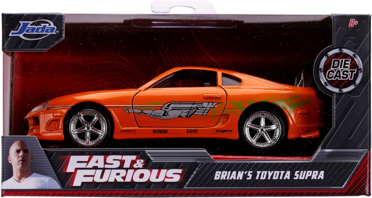 JADA TOYS FAST AND FURIOUS TOYOTA SUPRA ORANGE 1995 3