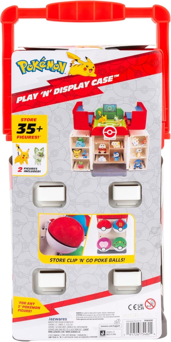 POKEMON FIGURA MEDIUM PLAYSET CASE CON PIKACHU Y SPRIGATITO3