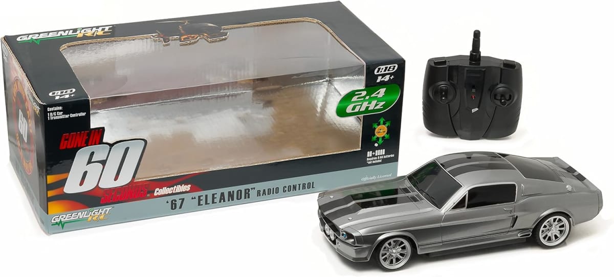 GREENLIGHT 1:18 Gone in Sixty Seconds (2000) - 1967 Ford Mustang Eleanor 2.4 GHz Remote Control1