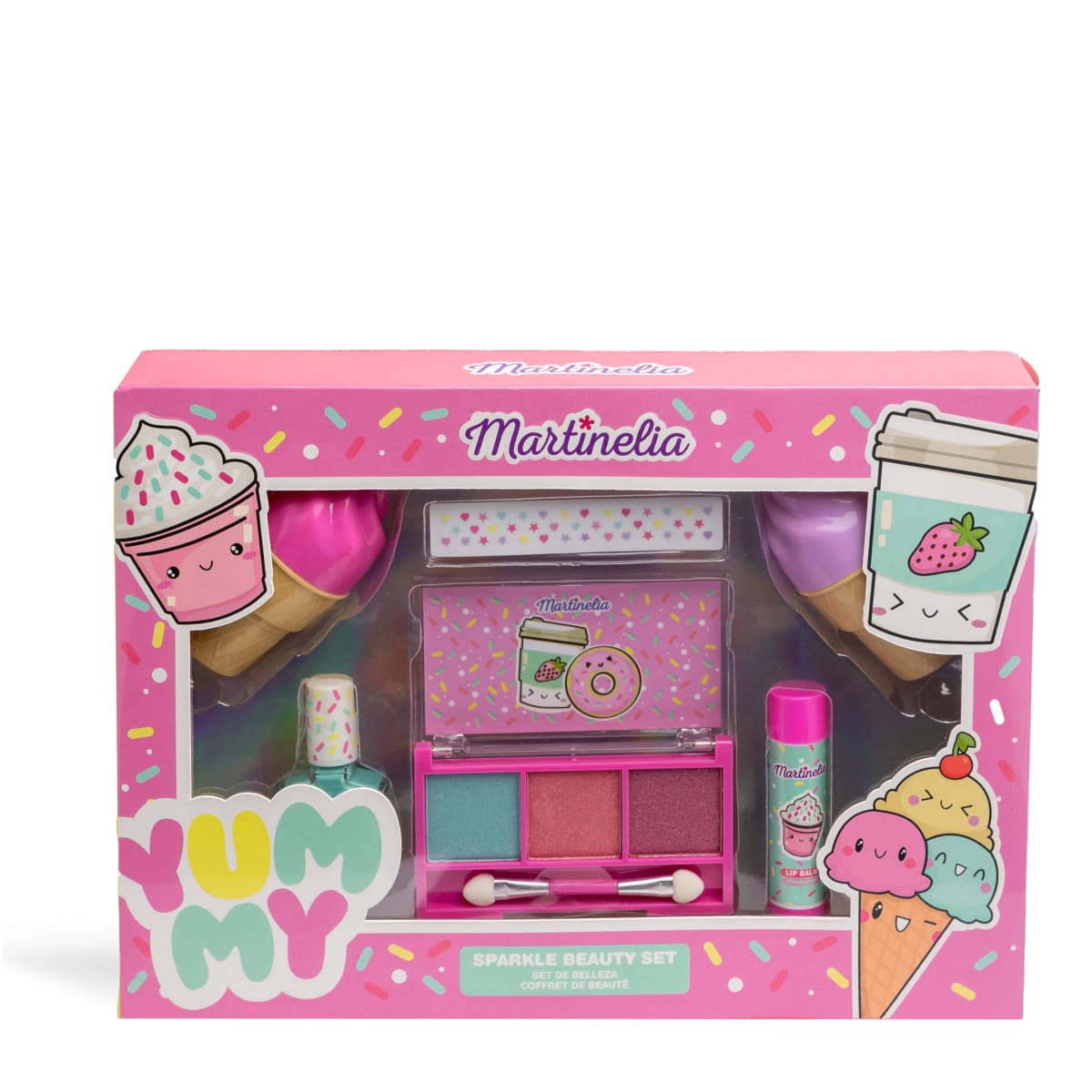 SET DE MAQUILLAJE BRILLO INFANTIL YUMMY SPARKLE MARTINELIA 0
