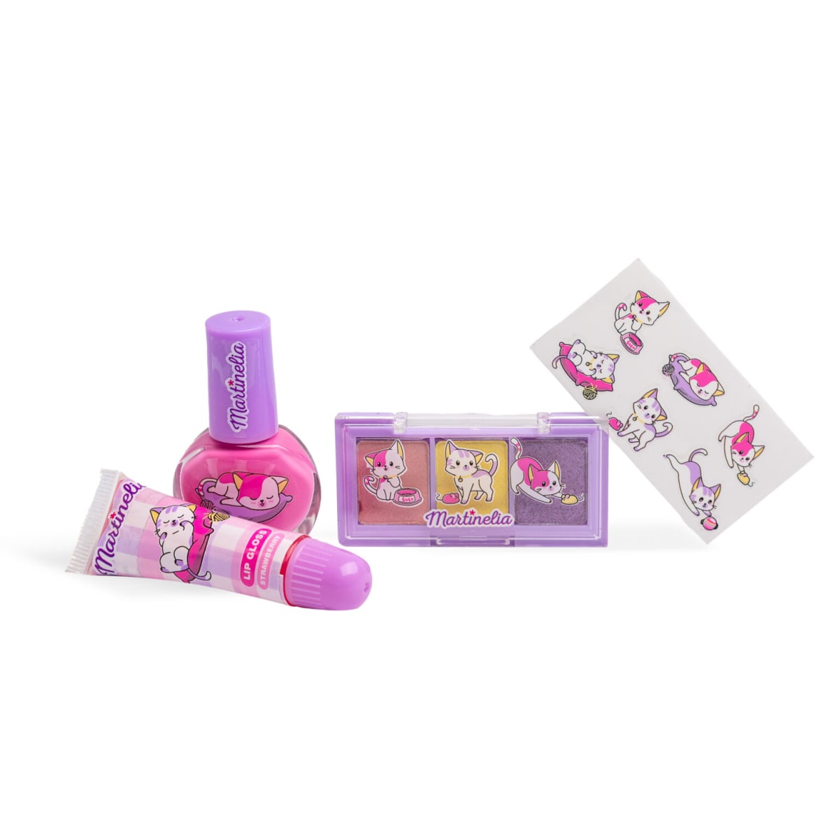 MARTINELIA BOTELLA CON KIT DE MAQUILLAJE LULU Y DUKI3