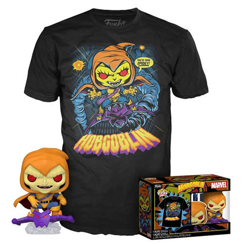 FUNKO POP MARVEL: SPIDERMAN - HOBGOBLIN + POLERA TALLA M 0