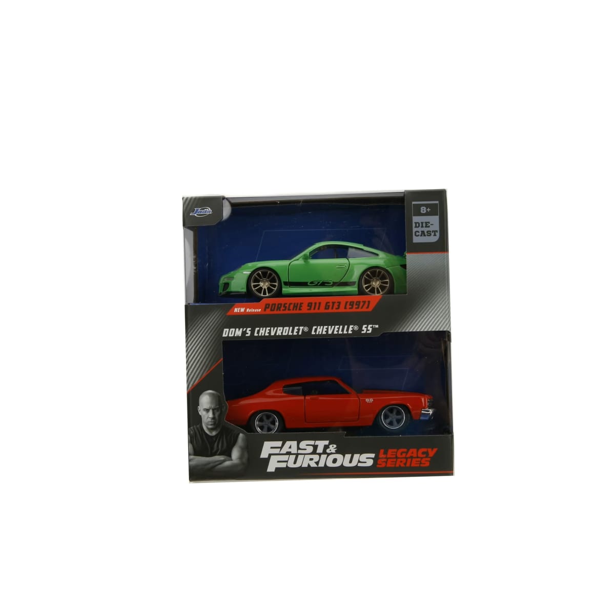 JADA TOYS FAST AND FURIOUS TWIN PACK  PORSCHE 911 GT3 RS 997 y 1970 CHEVY CHEVELLE 1