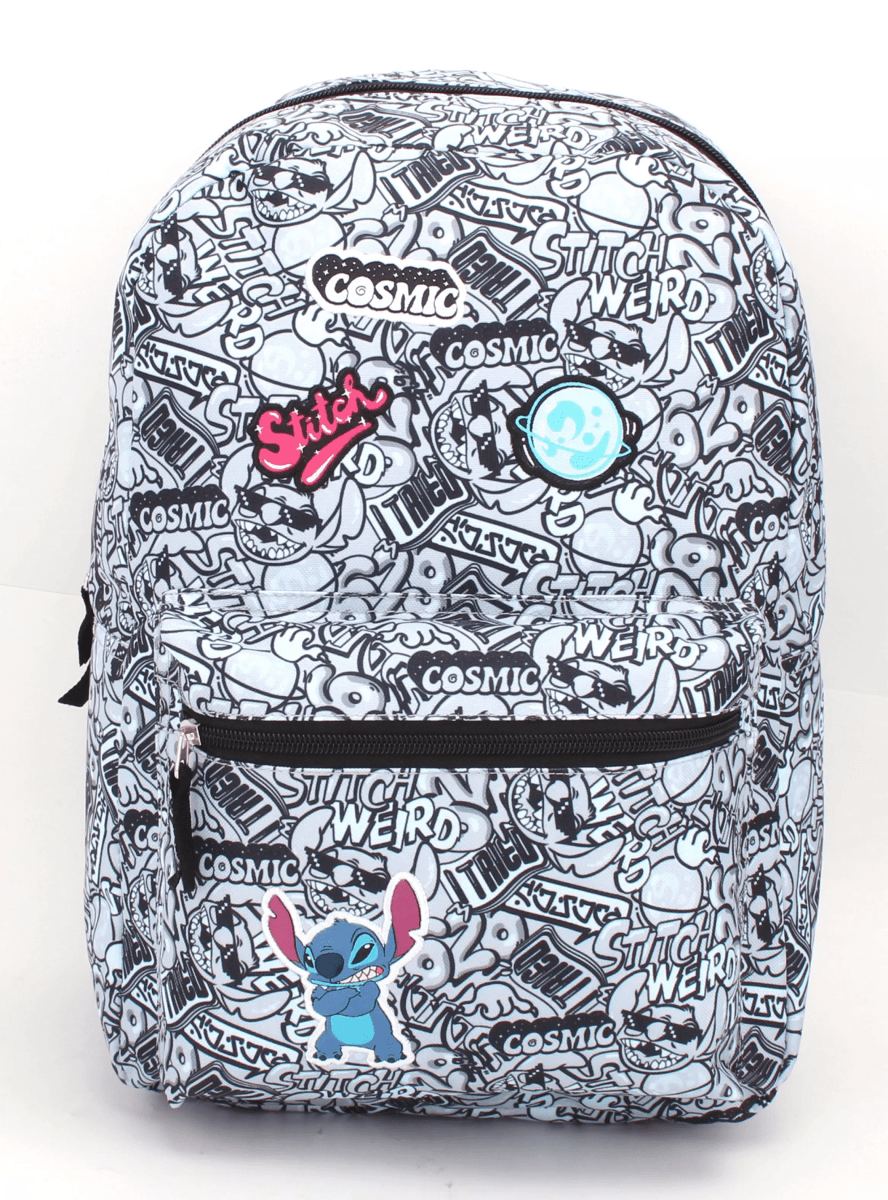 MOCHILA JUVENIL STITCH PARCHES (3 DISEÑOS)2