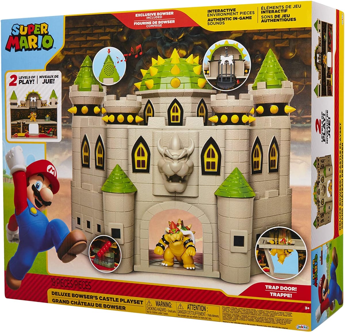SM DELUXE CASTLE PLAYSET CON SONIDOS DE FIGURAS Y MUCHAS PARTES INTERACTIVAS 400204