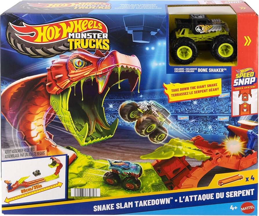 HOT WHEELS MONSTER TRUCKS SNAKE SLAM TAKEDOWN 1
