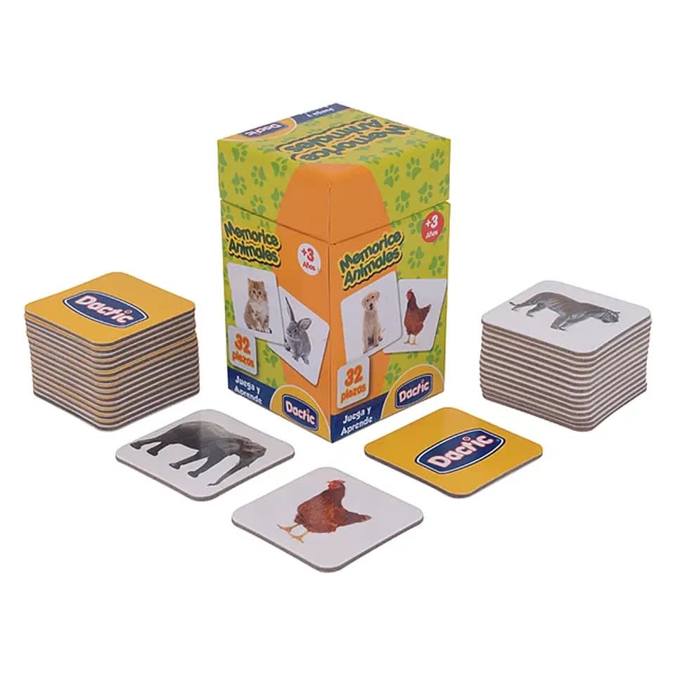 JUEGO MEMORICE ANIMAL CARTON - DACTIC1