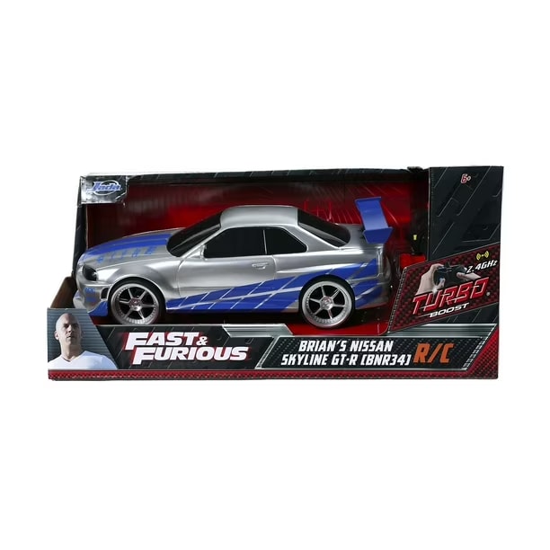 VEHICULO  R Y FF R/C 2002 NISSAN SKYLINE GT-R 1 24 0