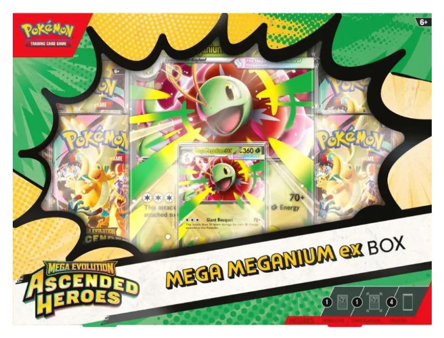Pokemon TCG Mega Evolution - Ascended Heroes Mega ex Box Inglés2