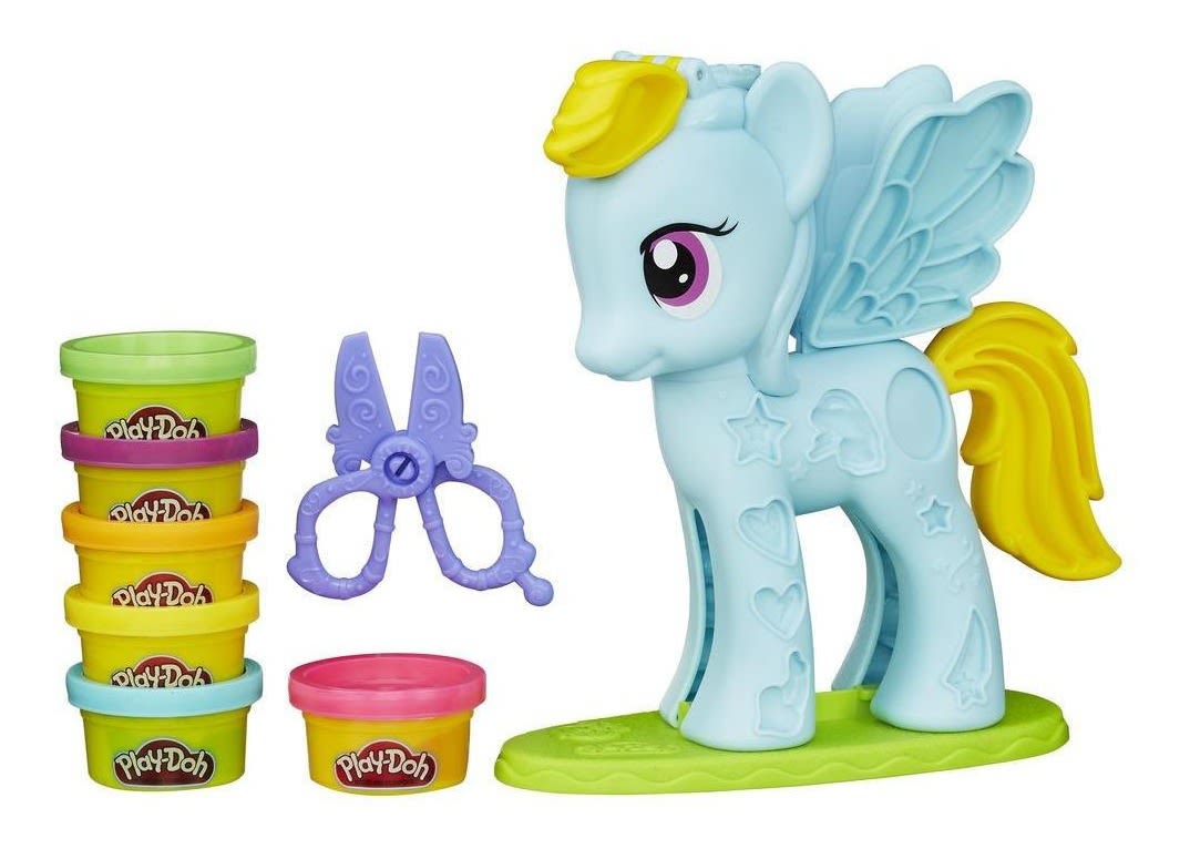 PLAYDOH RAINBOW DASH PEINADOS DE COLORES2