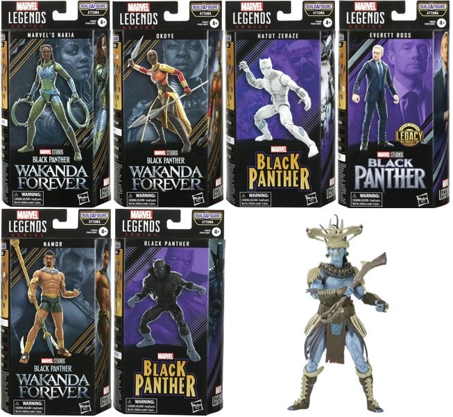 MARVEL LEGENDS BLACK PANTHER 2 - SET 6 FIGURAS 0