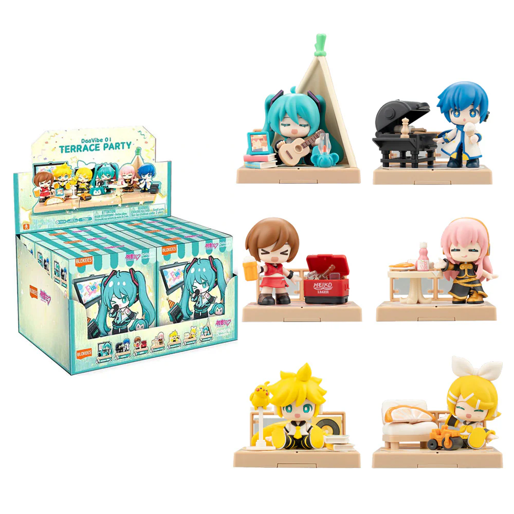 Blokees Figures | Hatsune Miku  | DaaVibe 01 Terrace Party | Caja 6 Figuras Al Azar2