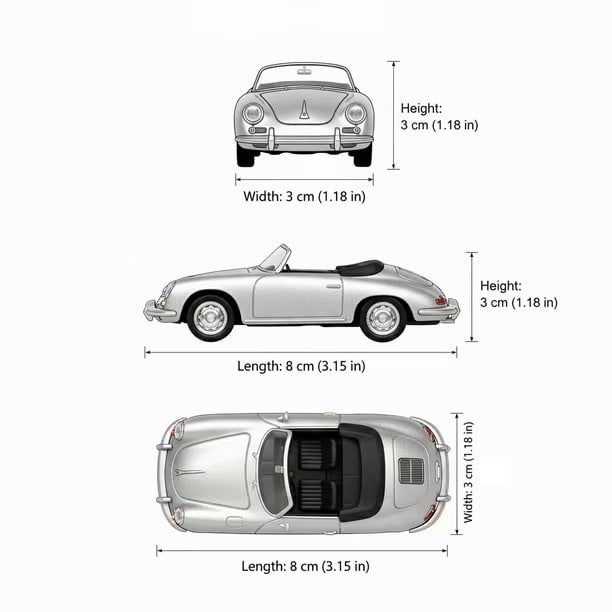 WELLY - AUTO PORSCHE 356B1