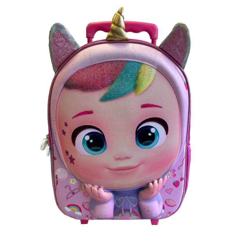 CRY BABIES MOCHILA CON RUEDAS 3D DREAMY CON OREJAS 1