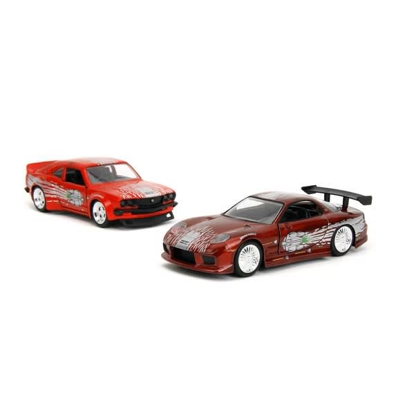 JADA TOYS FAST AND FURIOUS PACK MAZDA RX3 1974 Y MAZDA RX72