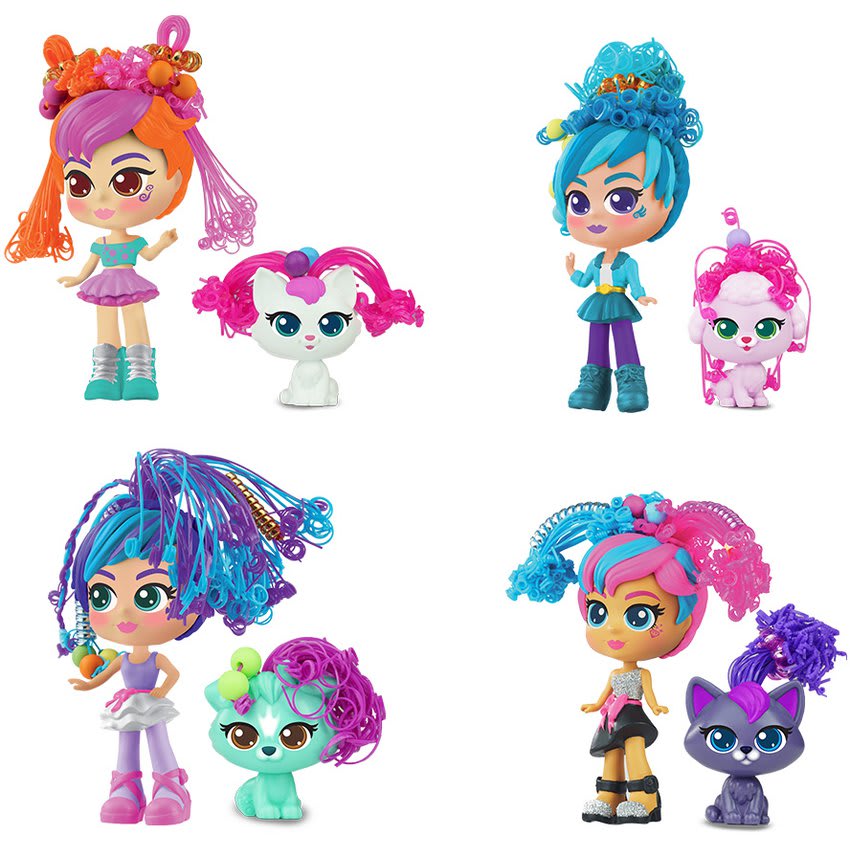 CURLI GIRLS MUÑECA Y MASCOTA STRAIGHT TO CURLI SURTIDO3
